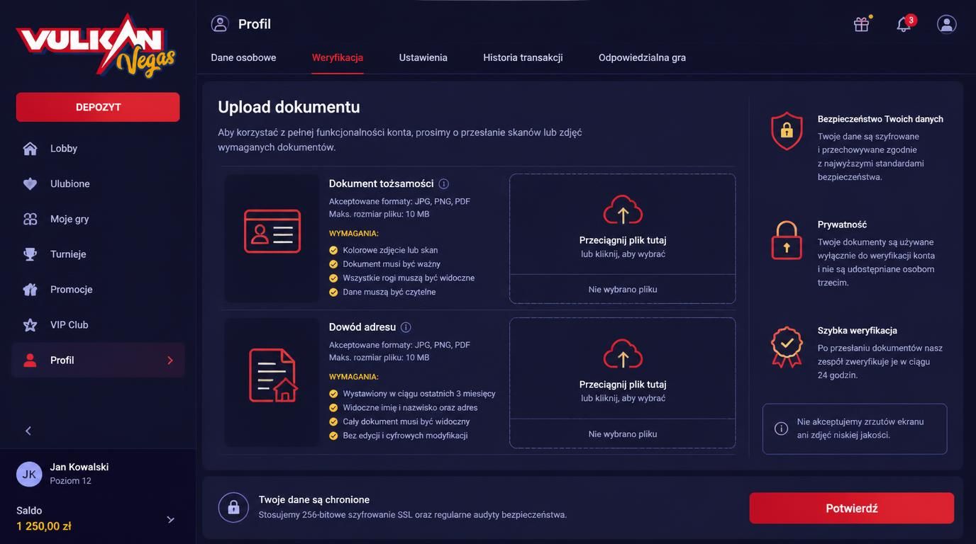 upload dokumentów i jakość zdjęć podczas procesu weryfikacji